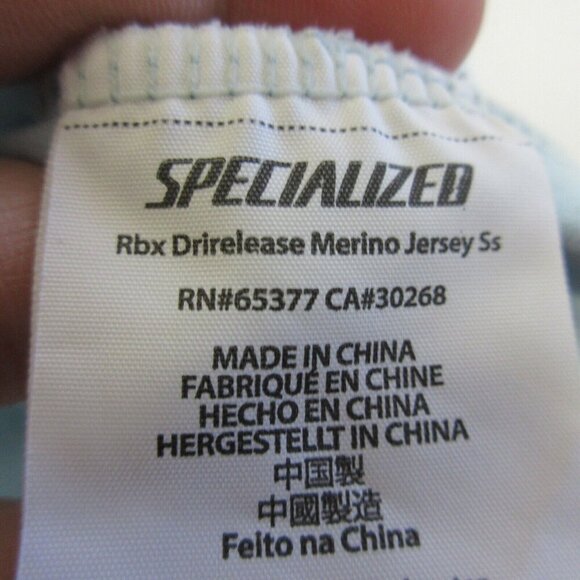 Specialized 2018 RBX Drirelease Merino Jersey Men's L Blue Full Zip Fitness 280 - Picture 3 of 15